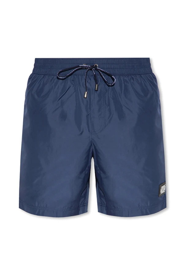 GRANATOWY Szorty kąpielowe