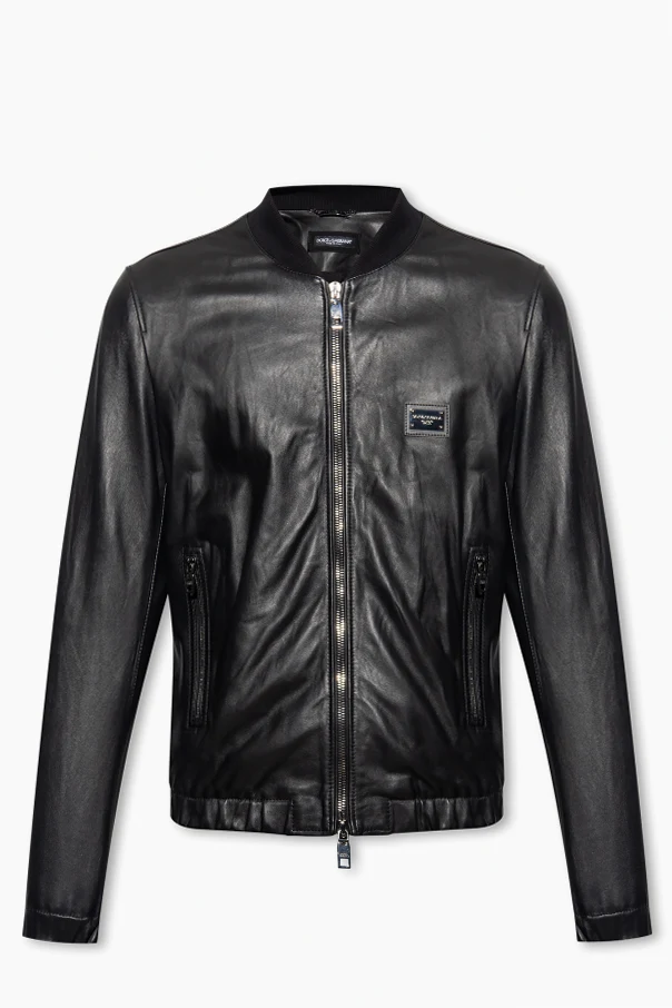 CZARNY Skórzana kurtka