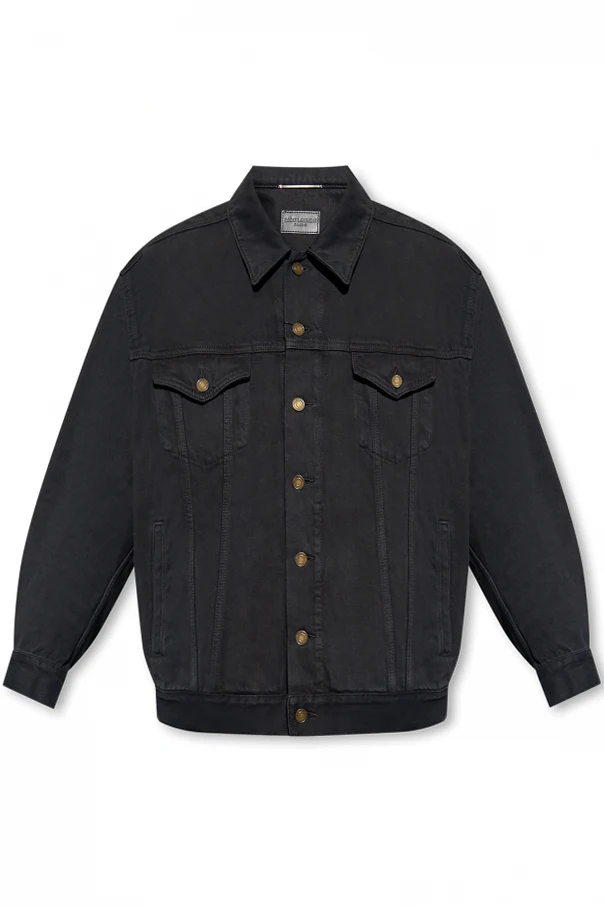 CZARNY Jeansowa kurtka