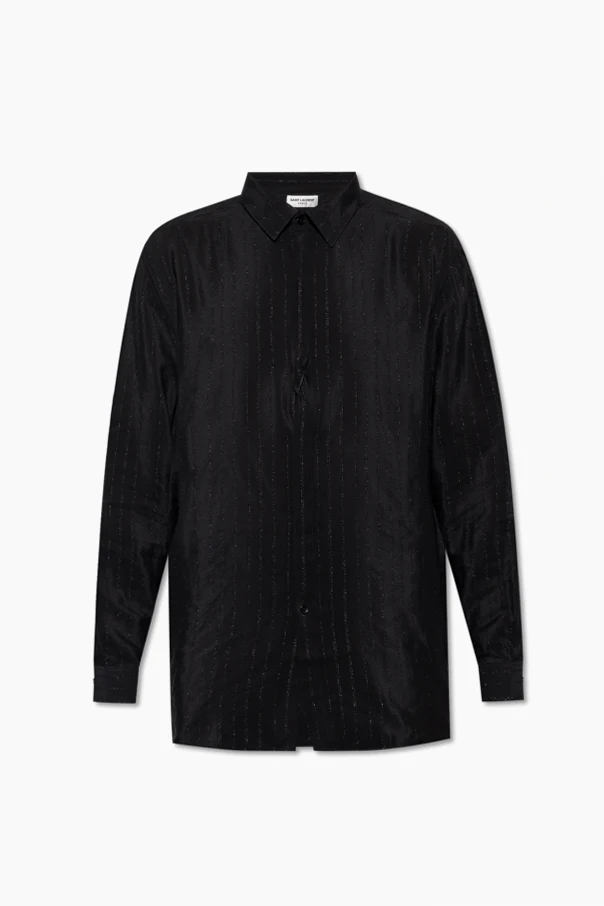 SCHWARZ Silk shirt with lurex threads