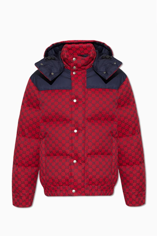CZERWONY Kurtka puchowa z monogramem