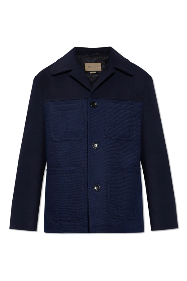 MARINEBLAU Short wool coat