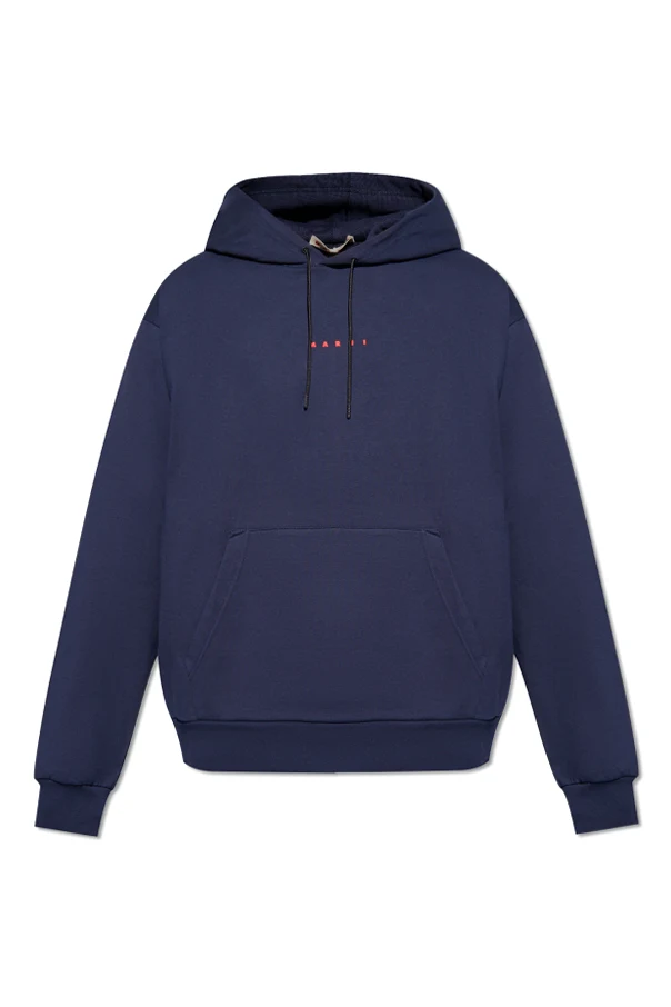 GRANATOWY Bluza z logo