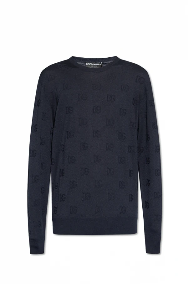 NAVY BLUE Sweater with monogram