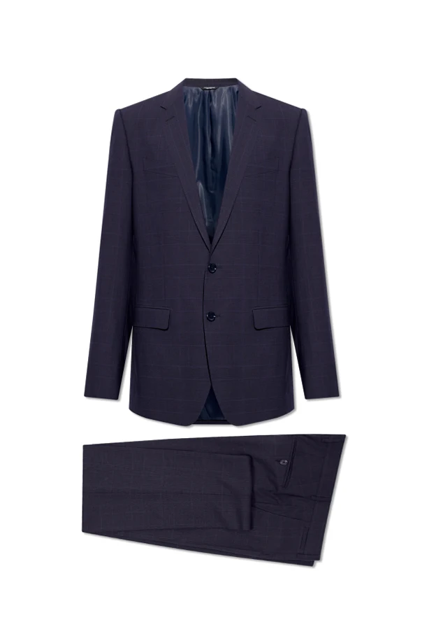 MARINEBLAU Checked suit