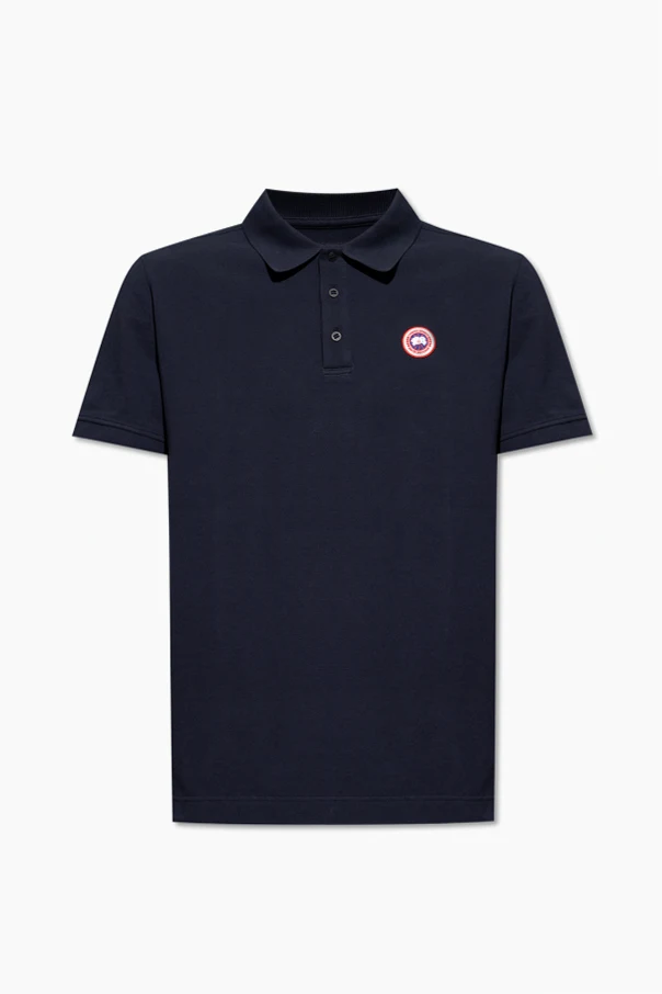 GRANATOWY Bawełniane polo ‘Beckley’