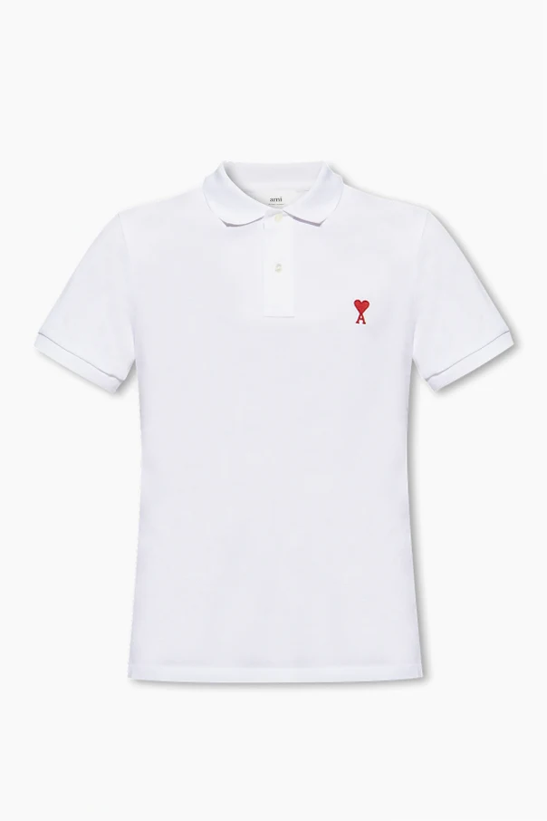 BIAŁY  Polo z logo