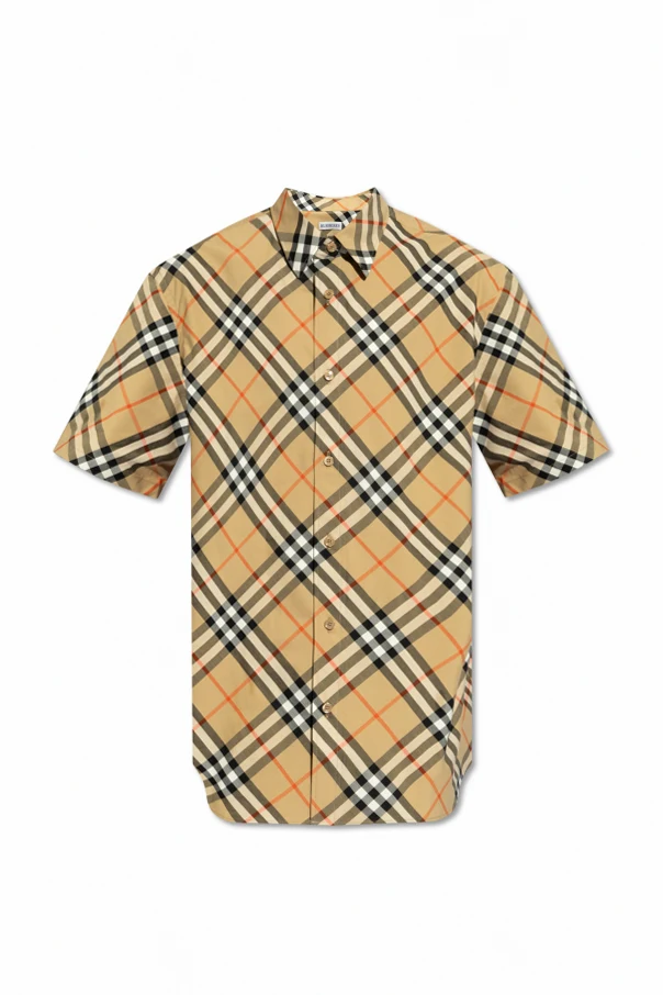 BEIGE Checked shirt