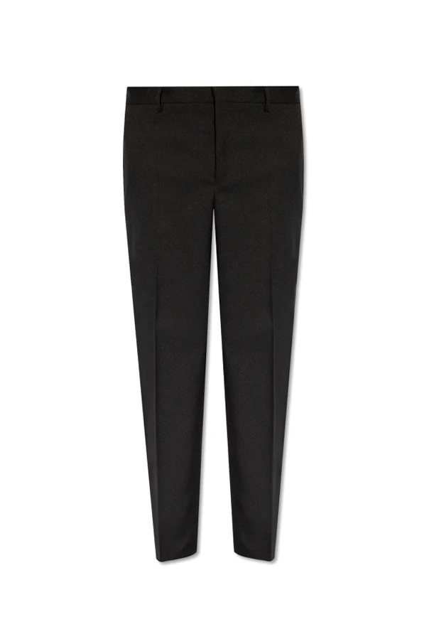 SCHWARZ Pleat-front trousers