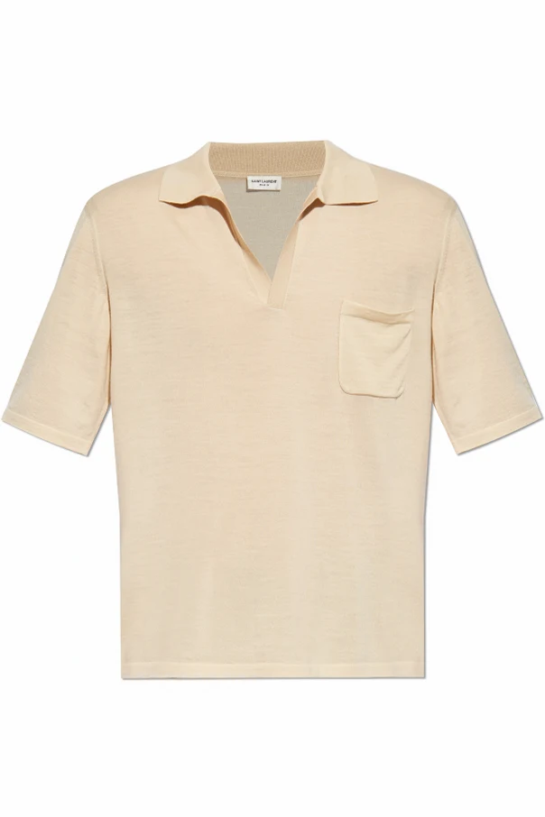 beżowy Wełniane polo