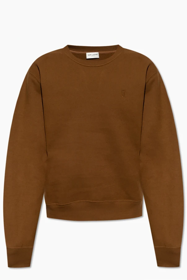 BRĄZOWY Bluza z  logo