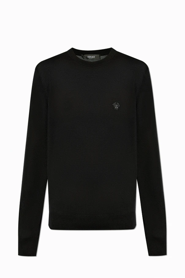 SCHWARZ Pullover mit Logo