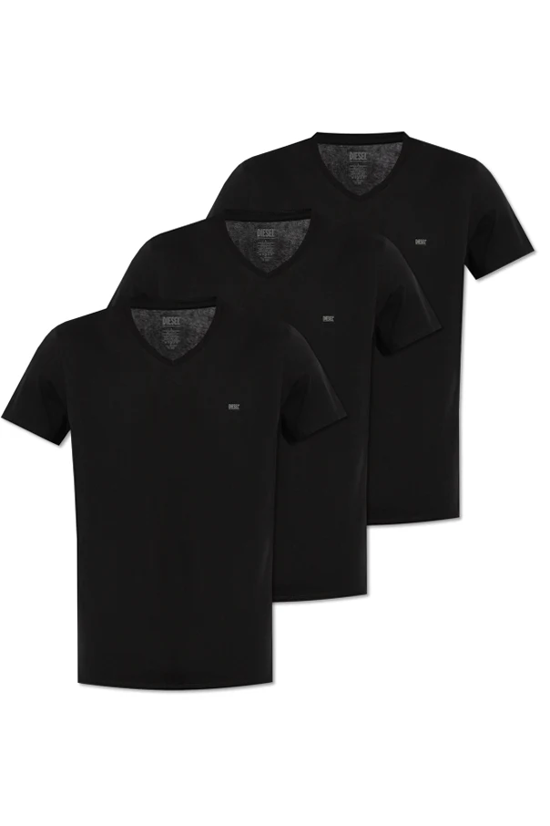 CZARNY Trójpak t-shirtów ‘UMTEE-MICHAEL3PACK’