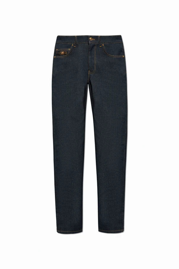 NAVY BLUE Tapered leg jeans