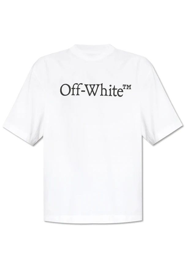 WEISS T-shirt mit Logo