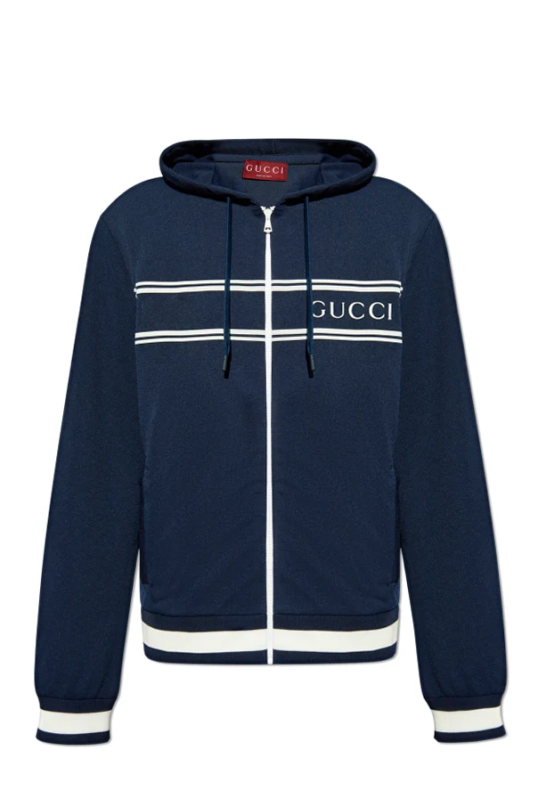 GRANATOWY Bluza z kapturem zapinana na zamek