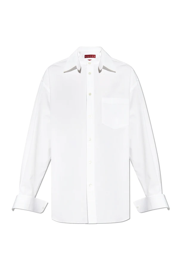 WEISS Hemd mit abnehmbarem Kragen