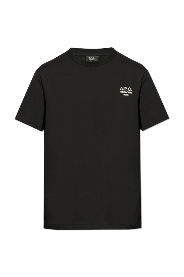 SCHWARZ T-Shirt mit Logo