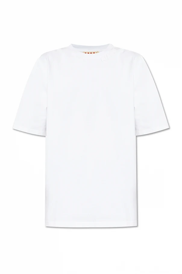 WEISS T-Shirt mit Logo