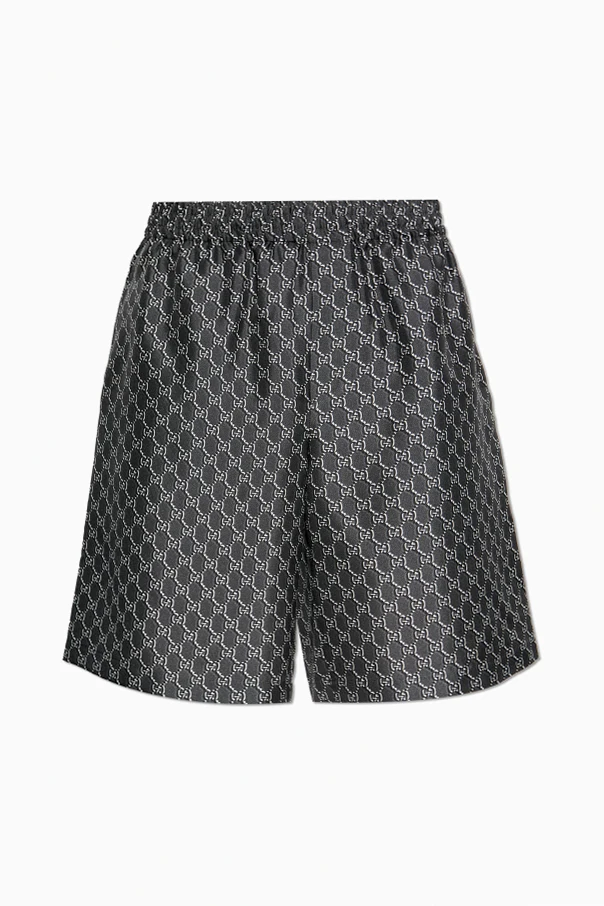 GRAU Shorts mit Monogramm