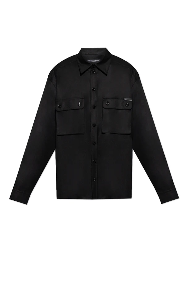 BLACK Wool shirt