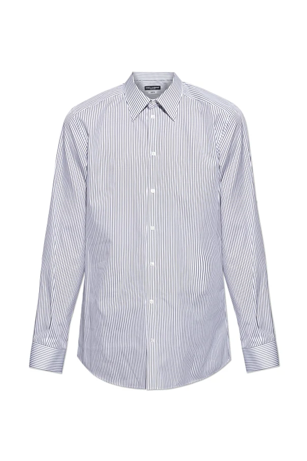 WHITE Shirt with striped pattern