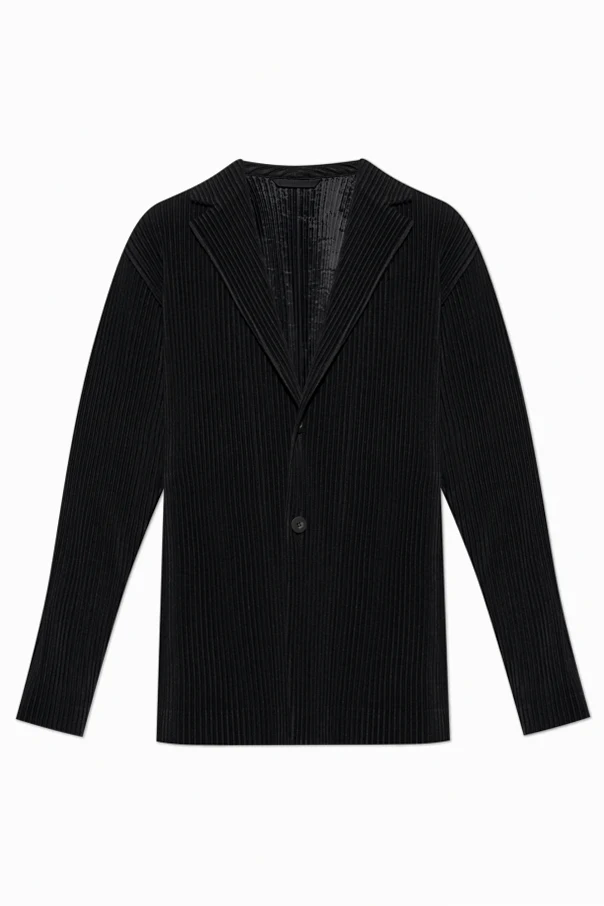 SCHWARZ Gerippter Blazer