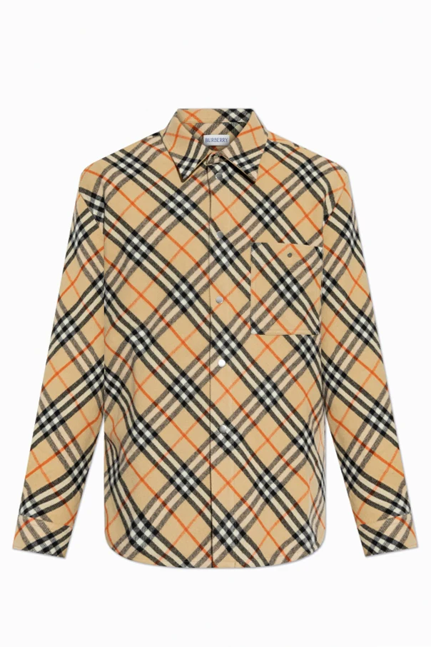 BEIGE Hemd mit Karomuster