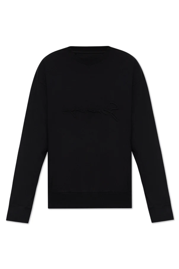 SCHWARZ Sweatshirt mit Logo