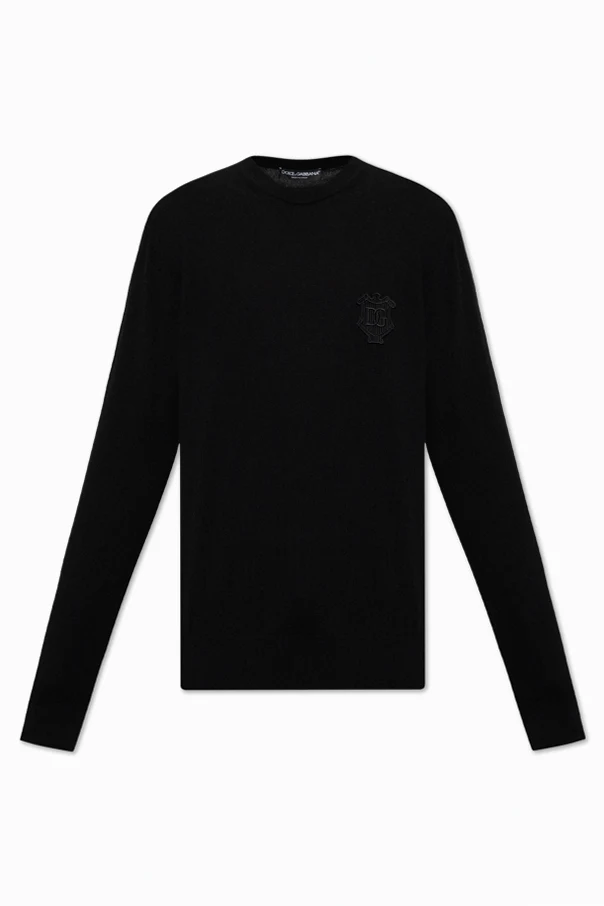 BLACK Sweater with logo