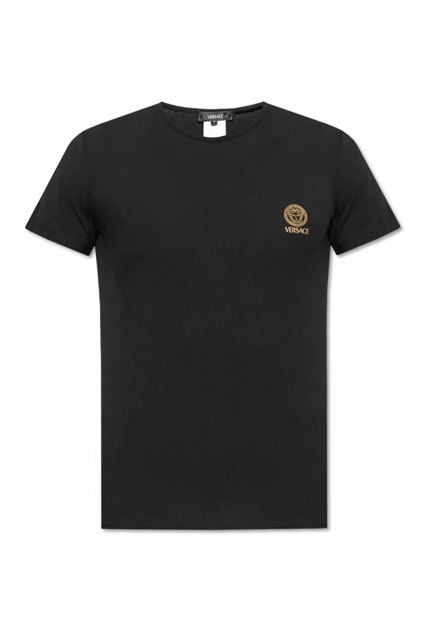 CZARNY T-shirt z kolekcji `Underwear`