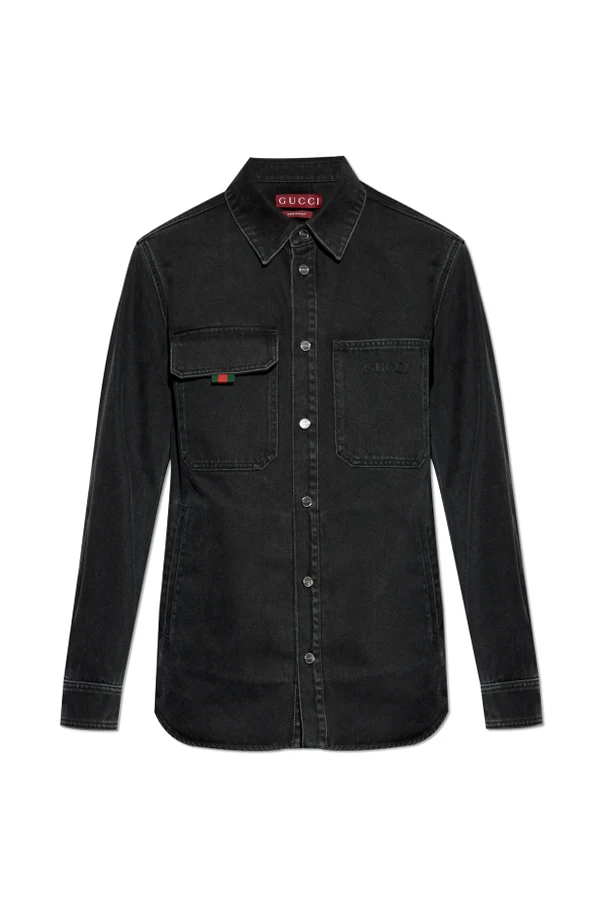 SCHWARZ Jeanshemd