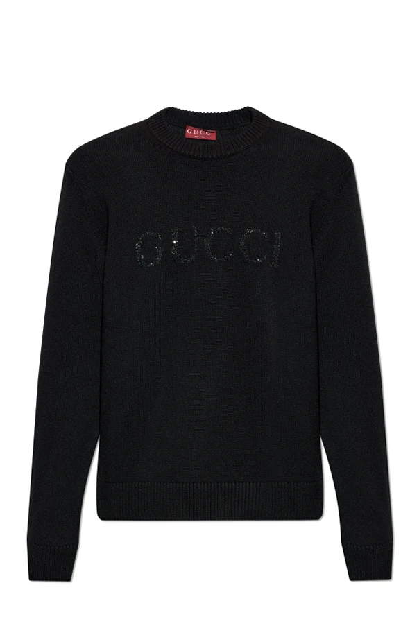 SCHWARZ Pullover mit Kaschmir-Verarbeitung
