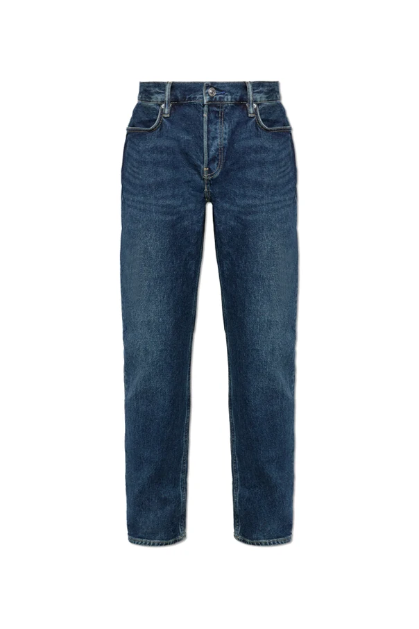 GRANATOWY Jeansy `Iggy` typu `slim`