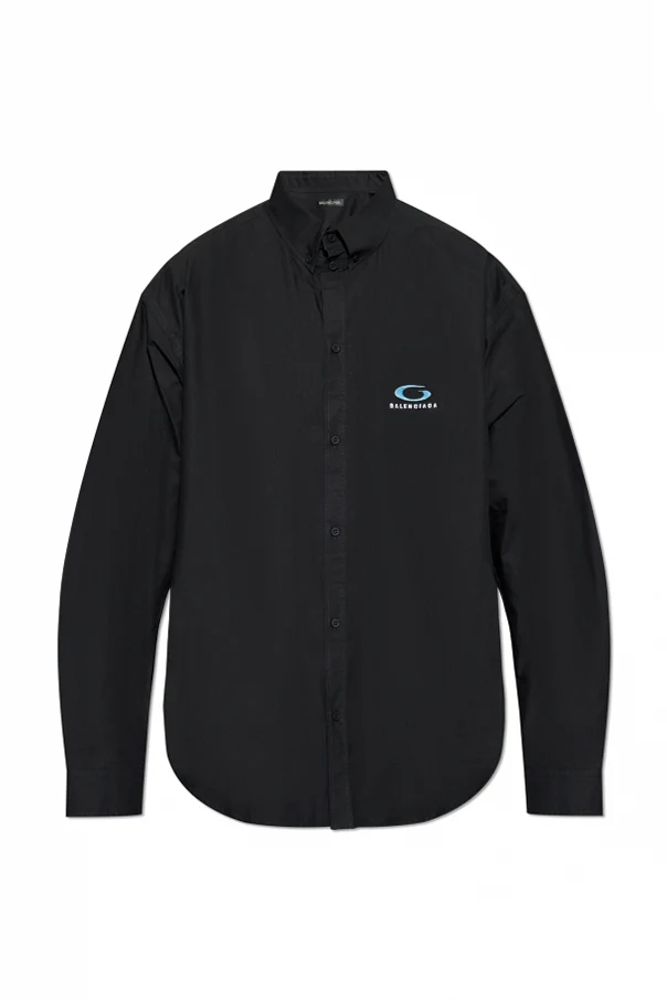 SCHWARZ Oversize-Hemd