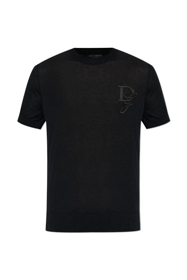 BLACK Cashmere sweater with logo