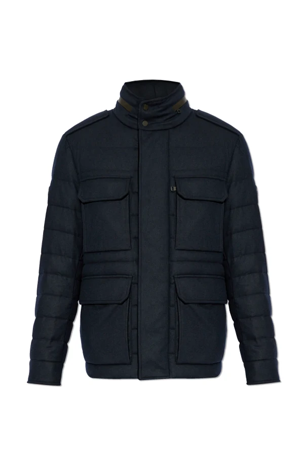 GRANATOWY Kurtka puchowa `Munt`