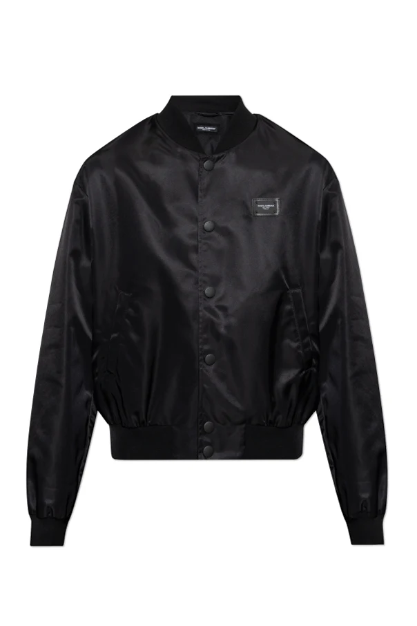 SCHWARZ Jacke mit Logo