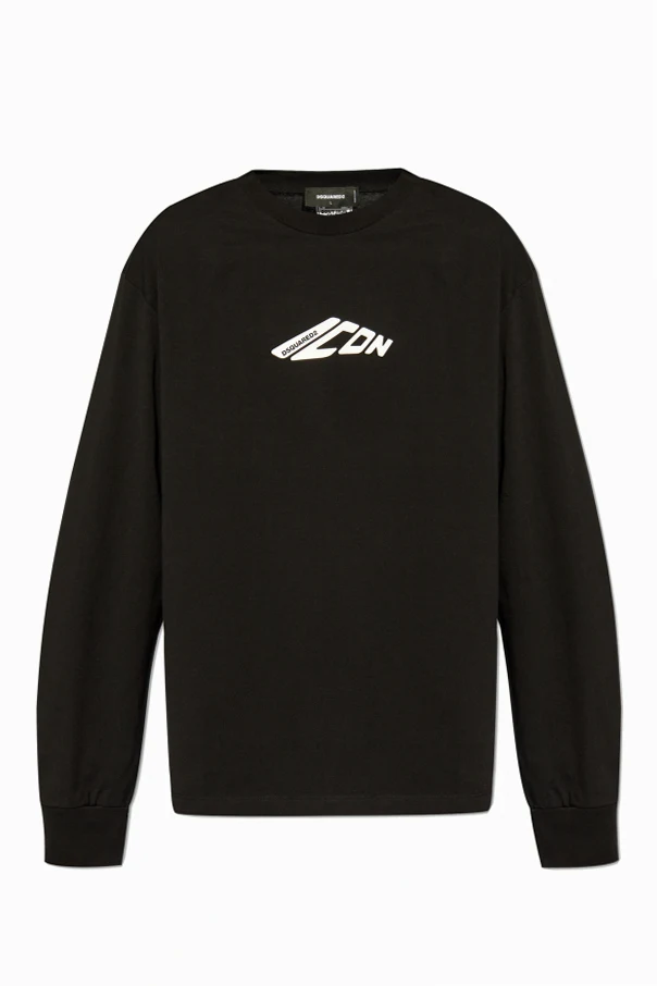SCHWARZ Langarm T-Shirt