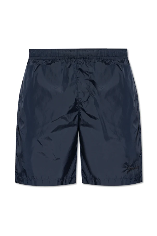 GRANATOWY Szorty kąpielowe z logo