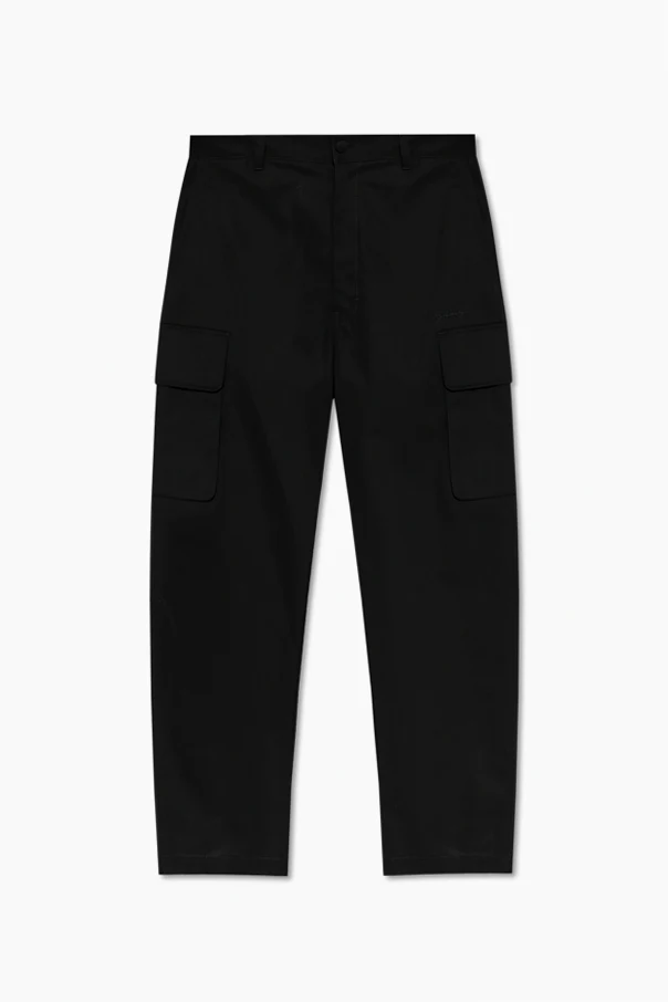 CZARNY Spodnie typu ‘cargo’