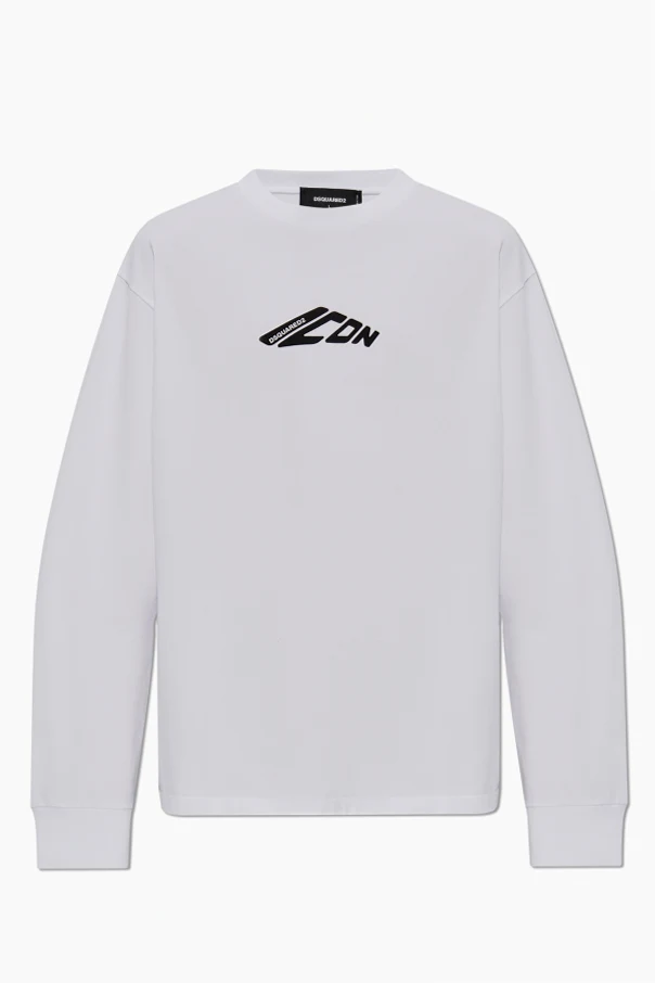 WEISS Langarm-T-Shirt