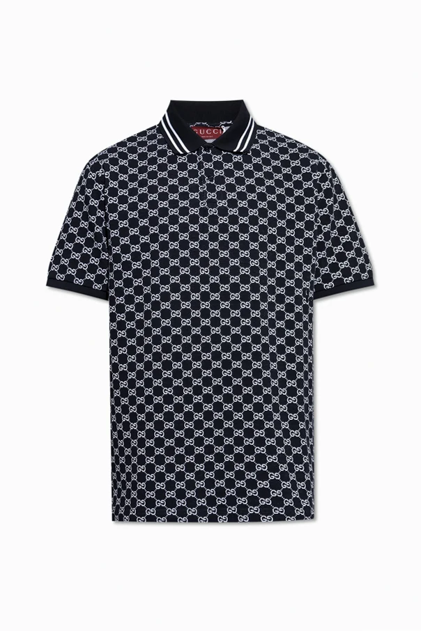 MARINEBLAU Polo mit Monogramm