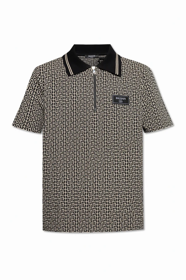 beige Polo with monogram