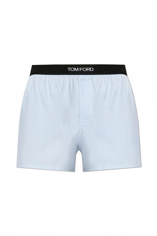 light blue Boxer shorts with logo