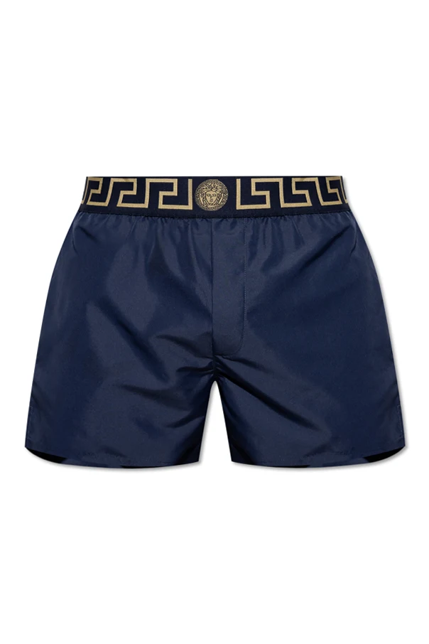 GRANATOWY Szorty kąpielowe