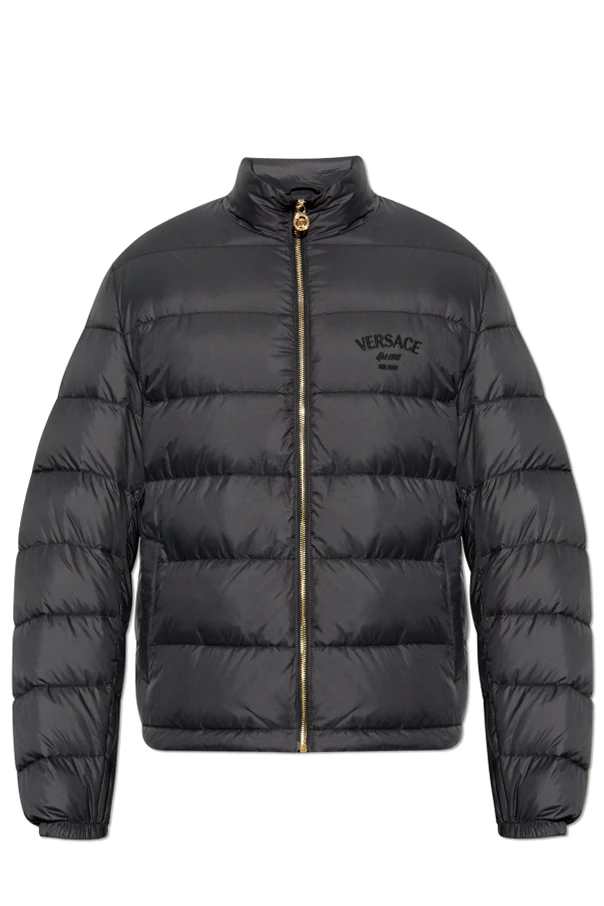 CZARNY Kurtka puchowa ze stójką