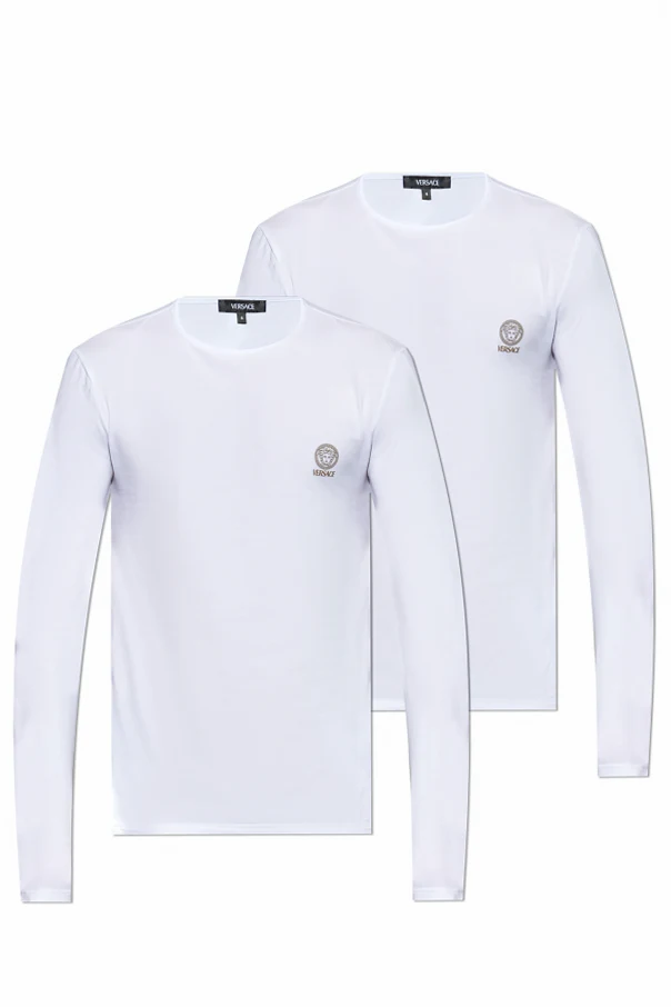 BIAŁY  Dwupak t-shirtów z logo