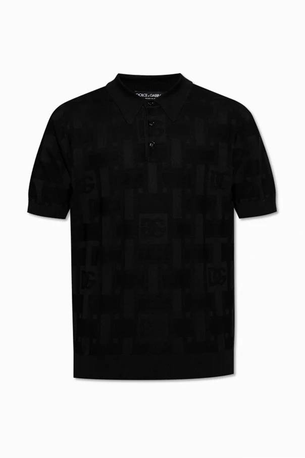 BLACK Silk Polo