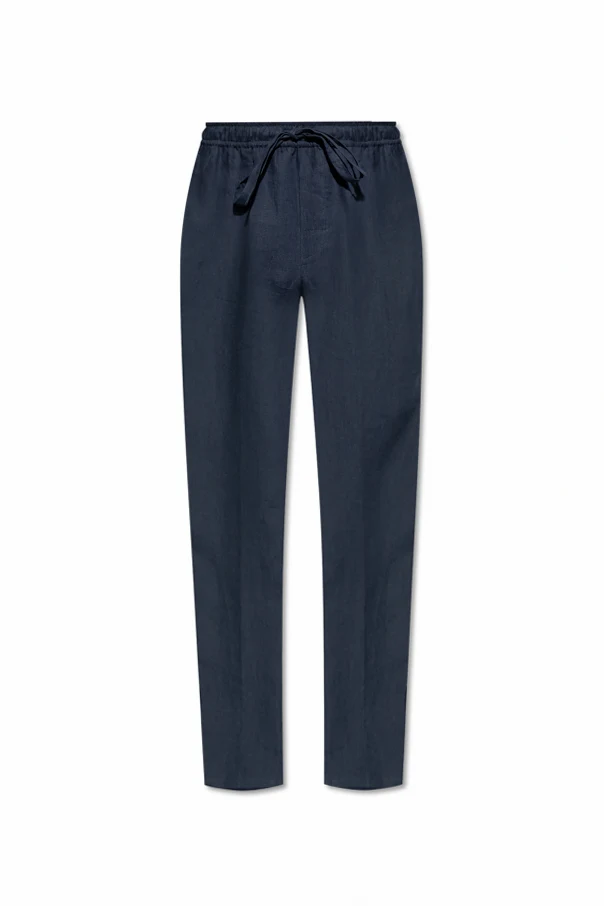 MARINEBLAU Leinenhose